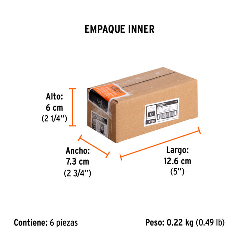 Estuche con 5 puntas torx T15 largo 1', Truper Expert | PUDE-5115 | 12198