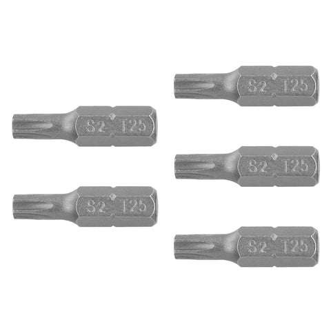 Estuche con 5 puntas torx T25 largo 1', Truper Expert | PUDE-5125 | 12201