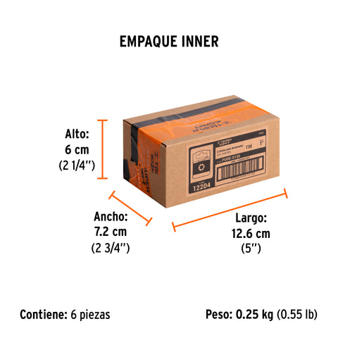 Estuche con 5 puntas torx T30 largo 1', Truper Expert | PUDE-5130 | 12204