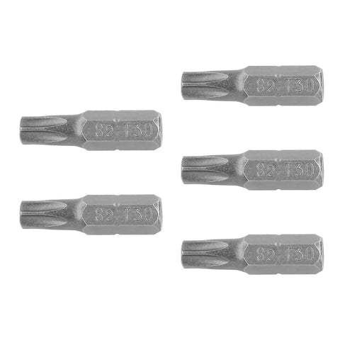 Estuche con 5 puntas torx T30 largo 1', Truper Expert | PUDE-5130 | 12204