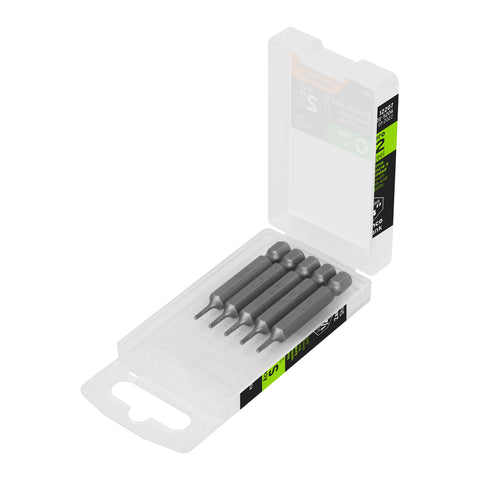 Estuche con 5 puntas torx T6 largo 2', Truper Expert | PUDE-5206 | 12207