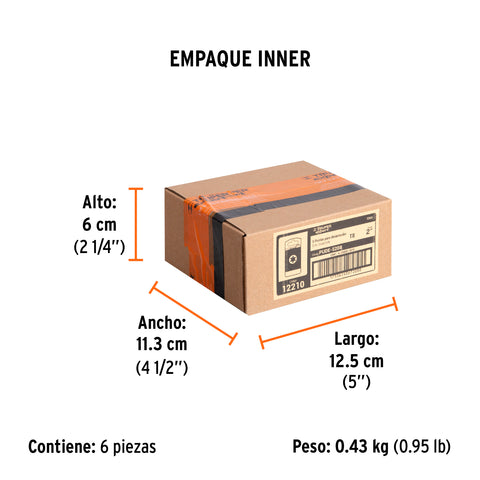 Estuche con 5 puntas torx T8 largo 2', Truper Expert | PUDE-5208 | 12210