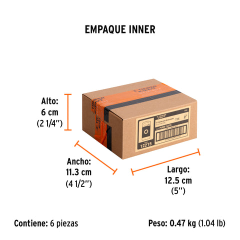 Estuche con 5 puntas torx T15 largo 2', Truper Expert | PUDE-5215 | 12215