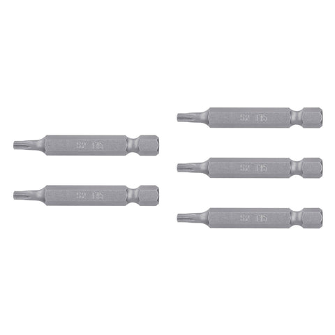 Estuche con 5 puntas torx T15 largo 2', Truper Expert | PUDE-5215 | 12215