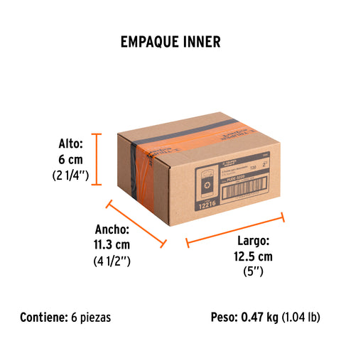 Estuche con 5 puntas torx T20 largo 2', Truper Expert | PUDE-5220 | 12216