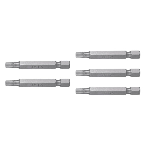 Estuche con 5 puntas torx T25 largo 2', Truper Expert | PUDE-5225 | 12256