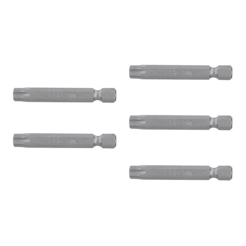Estuche con 5 puntas torx T40 largo 2', Truper Expert | PUDE-5240 | 12262