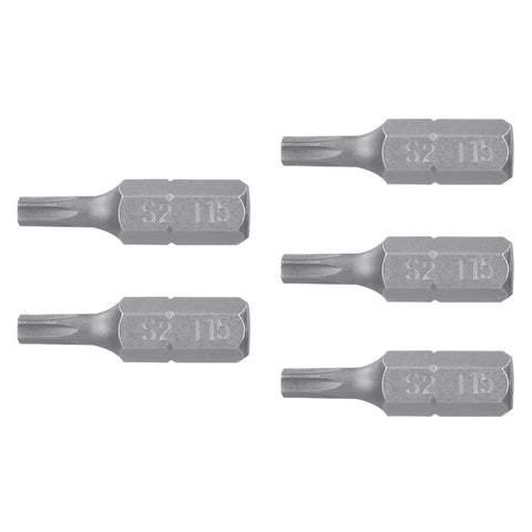 Estuche con 5 puntas torx T15 con seguro largo 1', Expert | PUDE-6115 | 12264