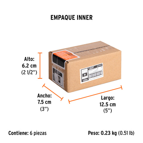Estuche con 5 puntas torx T20 con seguro largo 1', Expert | PUDE-6120 | 12265
