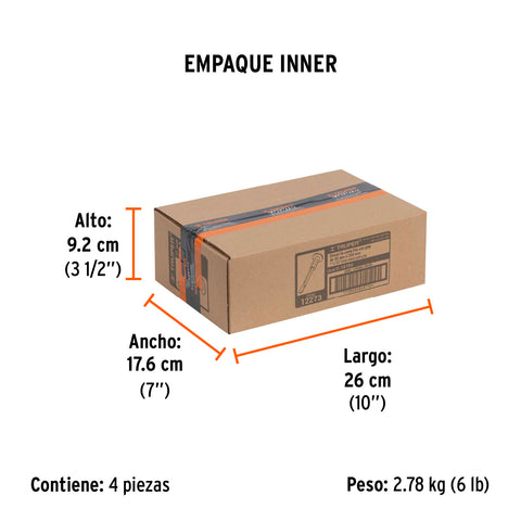 Cincel de corte frío 1 x 10' con grip, Truper | C-1X10G | 12273