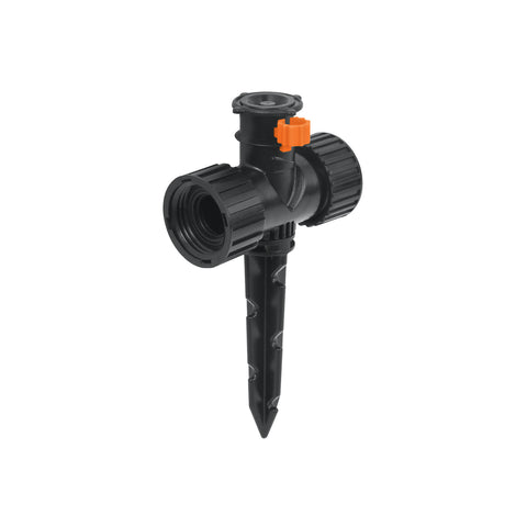 Mini aspersor plástico, dos vias, irrigacion 360°, TRUPER | ASMI-360 | 12297