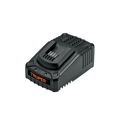 Cargador de baterías de ion litio de 12 y 20 V, TRUPER PRO | CAR-INA2 | 12335