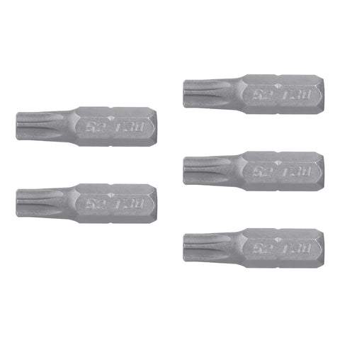 Estuche con 5 puntas torx T30 con seguro largo 1', Expert | PUDE-6130 | 12346