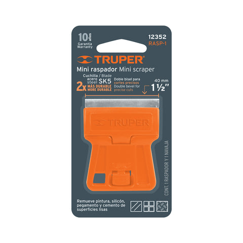 Minirraspador plástico con cuchilla de 1-1/2', TRUPER | RASP-1 | 12352