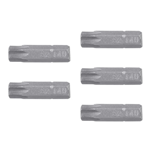 Estuche con 5 puntas torx T40 con seguro largo 1', Expert | PUDE-6140 | 12354