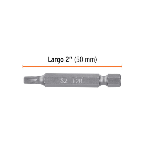 Estuche con 5 puntas torx T20 con seguro largo 2', Expert | PUDE-6220 | 12360