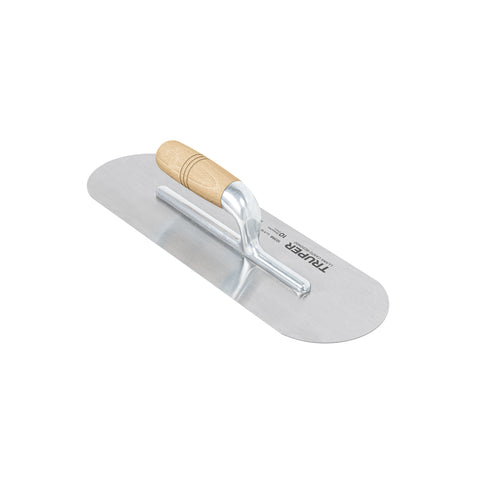 Llana canto redondo 16' x 5' con mango de madera, Truper | LLA-16 | 12398