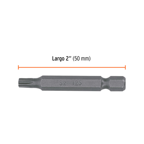 Estuche con 5 puntas torx T25 con seguro largo 2', Expert | PUDE-6225 | 12400