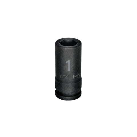 Dado largo de impacto de 1', 6 puntas, cuadro 3/4', Truper | D-7516-L | 12434