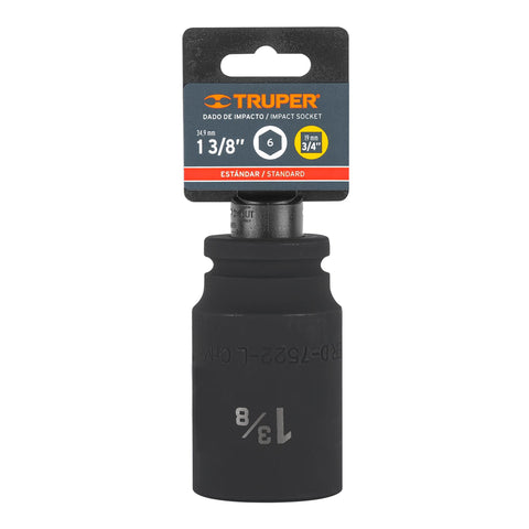 Dado largo de impacto de 1-3/8', 6 puntas, cuadro 3/4' | D-7522-L | 12440