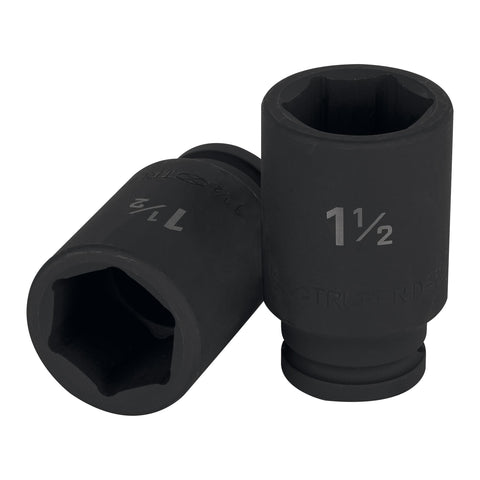 Dado largo de impacto de 1-1/2', 6 puntas, cuadro 3/4' | D-7524-L | 12442