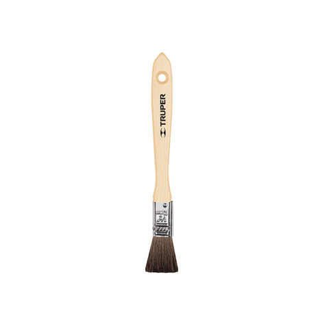 Brocha pelo de camello de 1/2' con mango de madera, TRUPER | BRT-1/2C | 12465