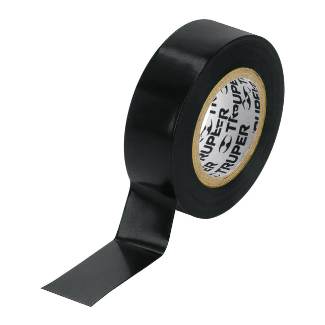 Cinta de aislar de 9 m x 19 mm, negra, Truper (M-22)