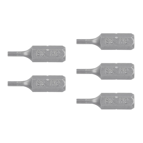 Estuche con 5 puntas hexagonales de 2 mm largo 1', Expert | PUDE-7102 | 12527