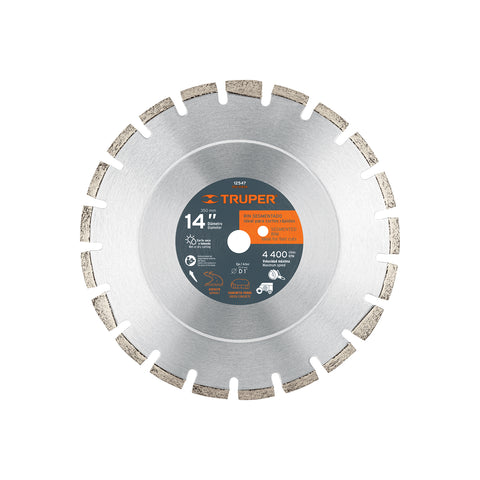 Disco de diamante de 14' x 2.8 mm, corte asfalto y concreto | DID-3140A | 12547