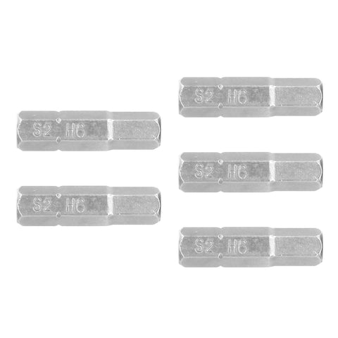 Estuche con 5 puntas hexagonales de 6 mm largo 1', Expert | PUDE-7106 | 12549