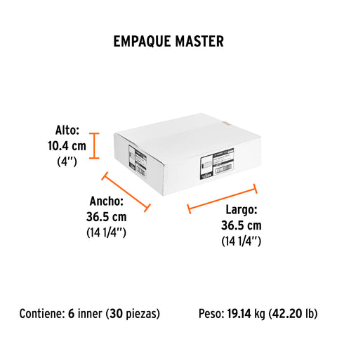 Disco Tipo 41 de 14' x 3.1 mm para corte de metal, TRUPER | ABT-739 | 12568
