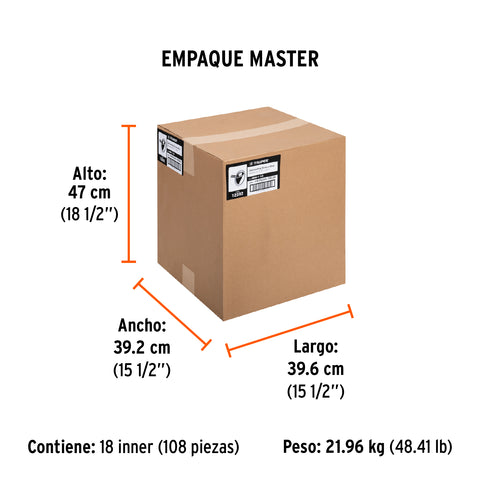 Cinta masking tape de 1-1/2' x 50 m, Truper | MSK-1-1/2 | 12592