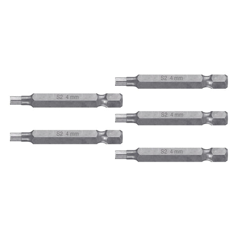 Estuche con 5 puntas hexagonales de 4 mm largo 2', Expert | PUDE-7204 | 12697