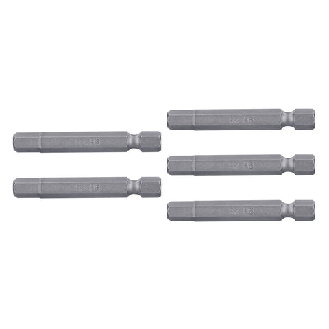 Estuche con 5 puntas hexagonales de 6 mm largo 2', Expert | PUDE-7206 | 12703