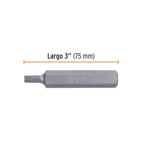 Estuche con 3 puntas bristol M6 largo 3', Truper Expert | PUDE-8206 | 12713