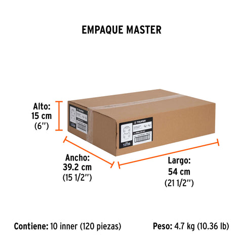 Reparador 5/8'-3/4' de ABS para manguera, Truper | REMA-5/8-3/4 | 12720