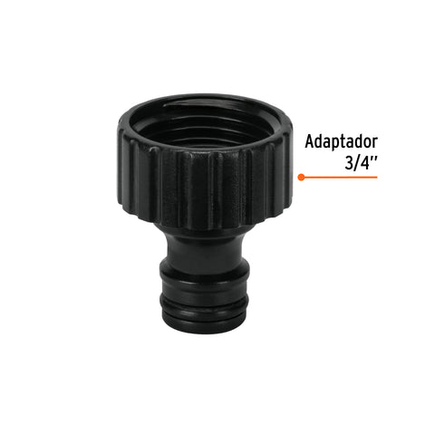Conector 3/4' rápido hembra de ABS, sistema click, Truper | CLICK-F | 12727