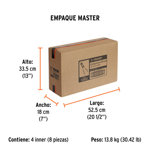 Cortapernos 18', profesional, TRUPER | CP-18X | 12832