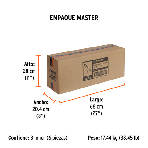 Cortapernos 24', profesional, TRUPER | CP-24X | 12833