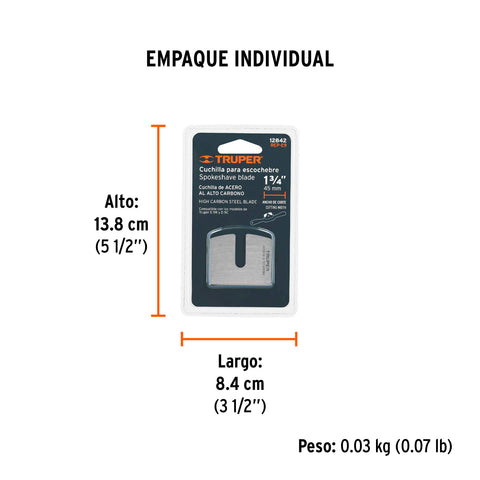 Repuesto de cuchilla para escochebre E-9R, Truper | REP-E9 | 12842