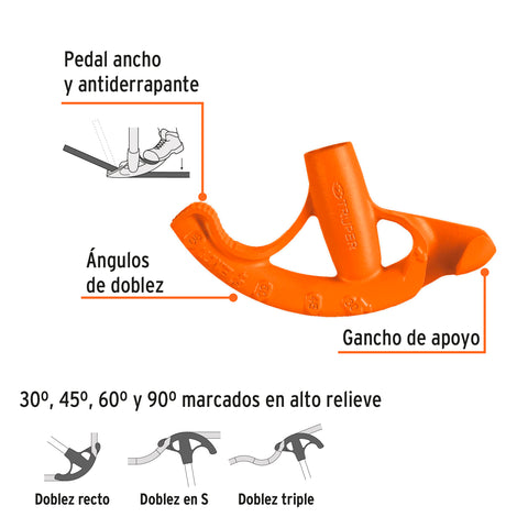 Doblador de tubo conduit 3/4', Truper | DOTU-5075 | 12846