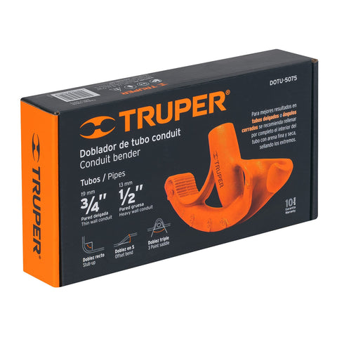 Doblador de tubo conduit 3/4', Truper | DOTU-5075 | 12846