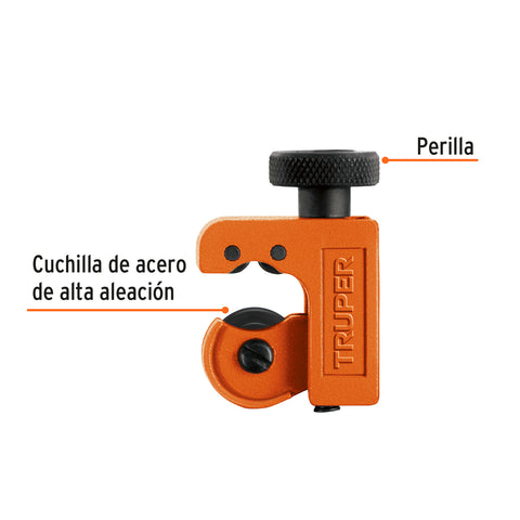 Mini cortador de tubo de cobre 1/8' a 5/8' cuchilla 18 mm | COT-16 | 12850