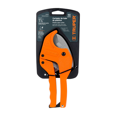 Cortador de tubo de plástico, corte 1-5/8' (41 mm), TRUPER | COT-PVC | 12860