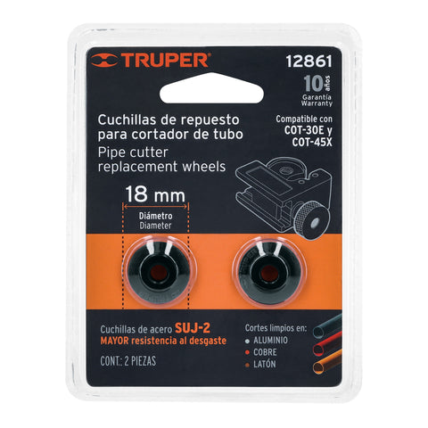 Blíster con 2 cuchillas para cortador de tubo COT-30E | REP-COT-45X/30E | 12861