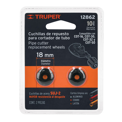 Blíster con 2 cuchillas para cortadores de tubo COT-16-50 | REP-COTS | 12862