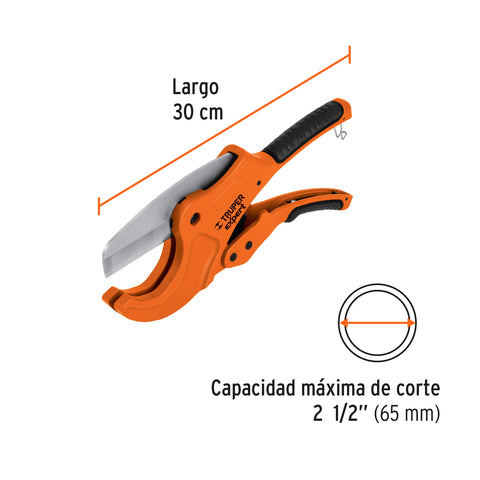 Cortador de tubo de plástico, corte 2-1/2' (65 mm), EXPERT | COT-PVC-X | 12867