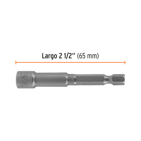 Estuche con 5 dados magnéticos de 3/16' largo 2-1/2', Expert | PUDE-9018 | 12895