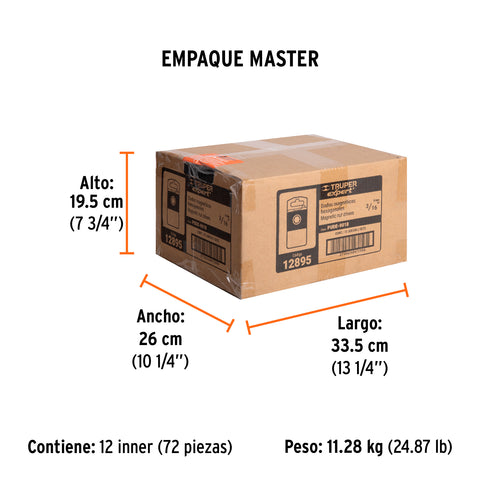 Estuche con 5 dados magnéticos de 3/16' largo 2-1/2', Expert | PUDE-9018 | 12895