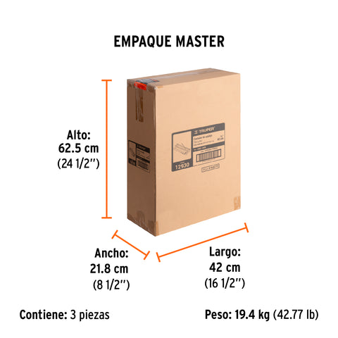 Cortador de azulejo 16' (40 cm) con baleros, Truper | CAZ-40B | 12930